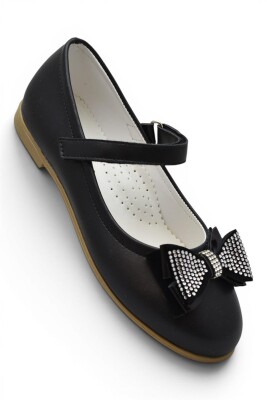 5960 Rahat Taban Tokalı Kız Çocuk Babet Ayakkabı Düğün Abiye Nişan Ayakkabısı - 1