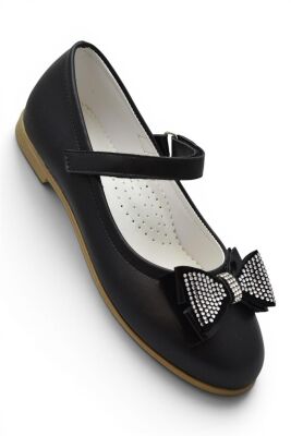 5960 Rahat Taban Tokalı Kız Çocuk Babet Ayakkabı Düğün Abiye Nişan Ayakkabısı - 1