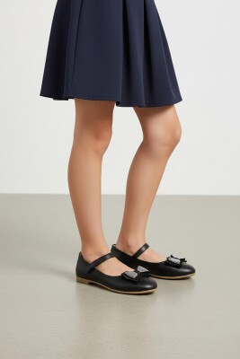 5960 Rahat Taban Tokalı Kız Çocuk Babet Ayakkabı Düğün Abiye Nişan Ayakkabısı - 7