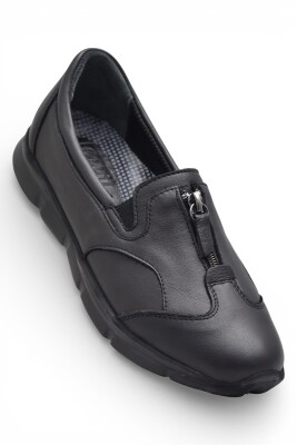 603 Tam Ortopedik Poli Hafif Taban Günlük Hakiki Deri Kadın Ayakkabı Lastikli - ISPARTALILAR