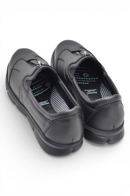 603 Tam Ortopedik Poli Hafif Taban Günlük Hakiki Deri Kadın Ayakkabı Lastikli - 4