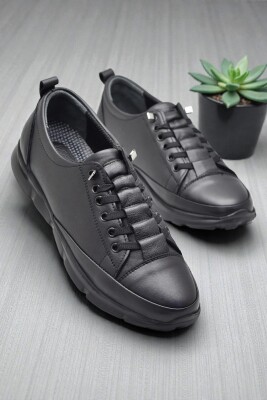 605 Tam Ortopedik Poli Hafif Taban Günlük Hakiki Deri Kadın Ayakkabı Lastikli - 1