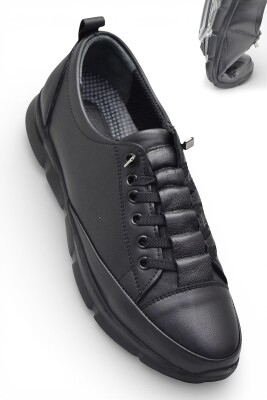 605 Tam Ortopedik Poli Hafif Taban Günlük Hakiki Deri Kadın Ayakkabı Lastikli - 5