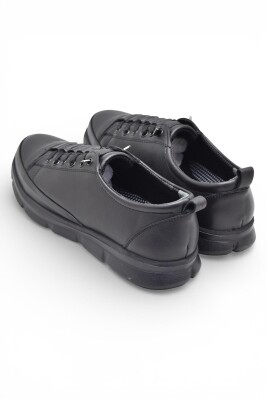 605 Tam Ortopedik Poli Hafif Taban Günlük Hakiki Deri Kadın Ayakkabı Lastikli - 9