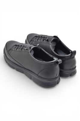 605 Tam Ortopedik Poli Hafif Taban Günlük Hakiki Deri Kadın Ayakkabı Lastikli - 9