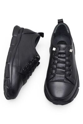 605 Tam Ortopedik Poli Hafif Taban Günlük Hakiki Deri Kadın Ayakkabı Lastikli - 11