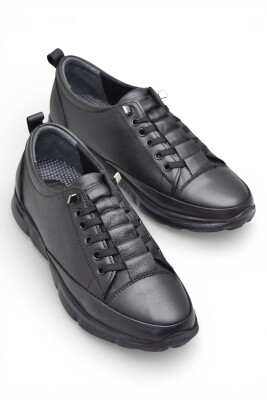 605 Tam Ortopedik Poli Hafif Taban Günlük Hakiki Deri Kadın Ayakkabı Lastikli - 3