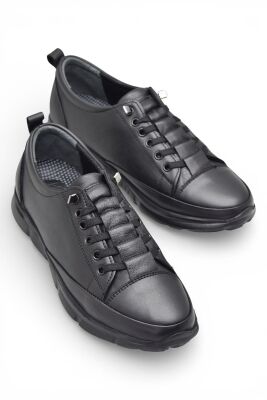 605 Tam Ortopedik Poli Hafif Taban Günlük Hakiki Deri Kadın Ayakkabı Lastikli - 3