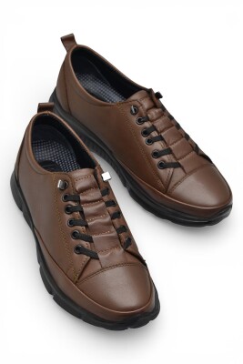 605 Tam Ortopedik Poli Hafif Taban Günlük Hakiki Deri Kadın Ayakkabı Lastikli - 8