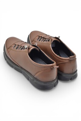 605 Tam Ortopedik Poli Hafif Taban Günlük Hakiki Deri Kadın Ayakkabı Lastikli - 10