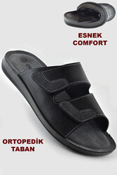 6061 FULL Ortopedik Günlük Erkek Terlik Sandalet Gezer Erkek Terlik Deniz Plaj - 1