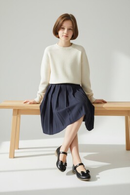 6062 Rahat Taban Tokalı Kız Çocuk Babet Ayakkabı Düğün Abiye Nişan Ayakkabısı - 9