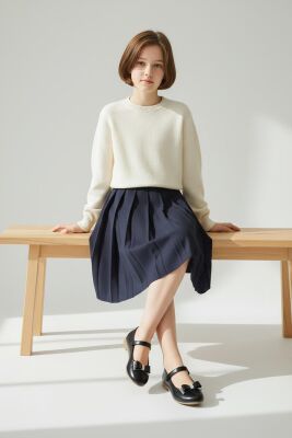 6062 Rahat Taban Tokalı Kız Çocuk Babet Ayakkabı Düğün Abiye Nişan Ayakkabısı - 9