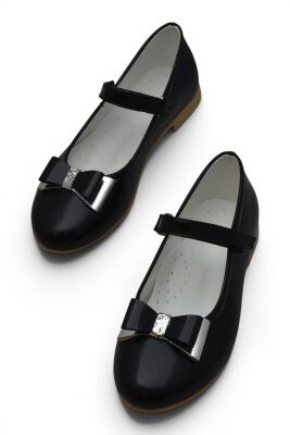 6062 Rahat Taban Tokalı Kız Çocuk Babet Ayakkabı Düğün Abiye Nişan Ayakkabısı - 10