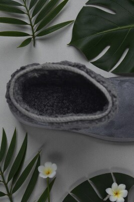 616 Günlük Kadın Bot Süet İçi Kürklü Yüksek Kalın Taban Kışlık Bot - 14