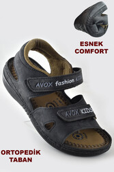 ISPARTALILAR - 65163 Ortopedik Taban Rahat Erkek Çocuk Sandalet Terlik Avox 