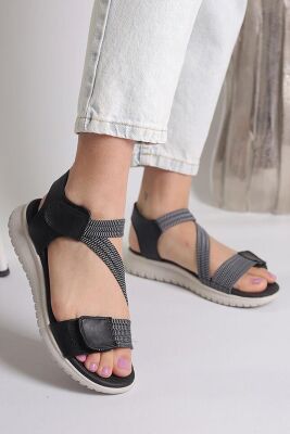 652 Ortopedik Taban Spor Outdoor Kadın Sandalet Esnek Hafif Sandalet - 1