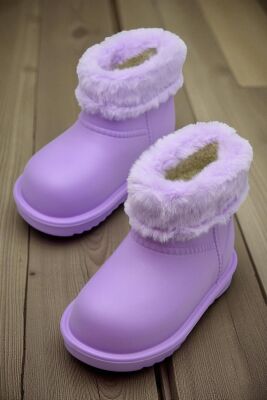 65D Rahat Taban İçi Kürklü Su Geçirmez Kız Çocuk Bot Günlük Çocuk Bot - 5