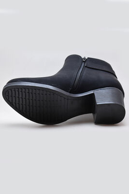 676 Günlük Lastikli Fermuarlı Kadın Bot Ayakkabı Postal Çizme - 4