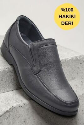 680 Hazır Rahat Taban İçi Dışı Deri Erkek Ayakkabı Bağcıksız Klasik Erkek Ayakkabı - 1