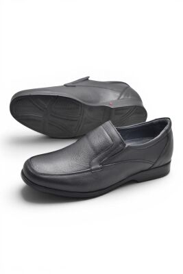 680 Hazır Rahat Taban İçi Dışı Deri Erkek Ayakkabı Bağcıksız Klasik Erkek Ayakkabı - 4