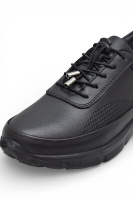 690 Tam Ortopedik Faylon Hafif Taban Günlük Hakiki Deri Kadın Ayakkabı Lastik Bağcıklı - 5