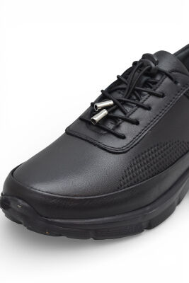 690 Tam Ortopedik Faylon Hafif Taban Günlük Hakiki Deri Kadın Ayakkabı Lastik Bağcıklı - 5