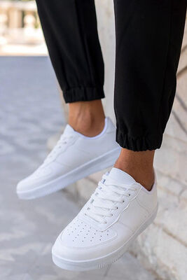 70 ORTOPEDİK Taban Beyaz Siyah Kız Erkek Sneakers Spor Ayakkabı - 5