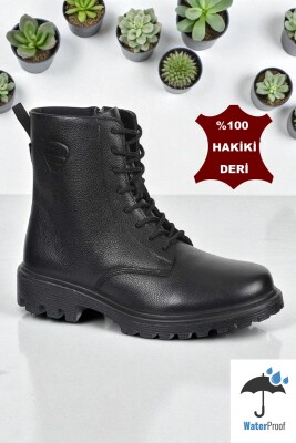 7106 Scooter Ortopedik Hakiki Deri Erkek Bot Ayakkabı Fermuarlı - ISPARTALILAR