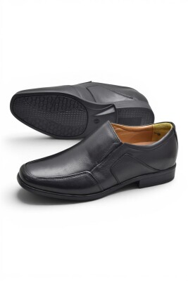 717 Hazır Rahat Taban İçi Dışı Deri Erkek Ayakkabı Bağcıksız Klasik Erkek Ayakkabı - 4