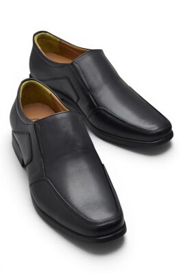 717 Hazır Rahat Taban İçi Dışı Deri Erkek Ayakkabı Bağcıksız Klasik Erkek Ayakkabı - 2