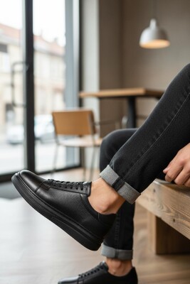76 Tam Ortopedik Taban Hakiki Deri Günlük Erkek Ayakkabı Casual Erkek Ayakkabı Sneakers - 3