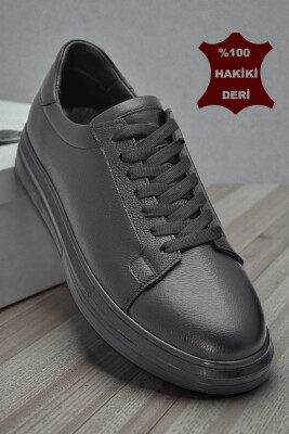 76 Tam Ortopedik Taban Hakiki Deri Günlük Erkek Ayakkabı Casual Erkek Ayakkabı Sneakers - 4