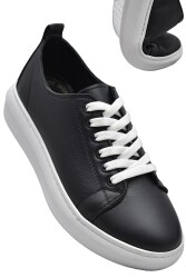 764 Full Ortopedik Taban Hakiki Deri Günlük Kadın Ayakkabı Kadın Sneakers - ISPARTALILAR