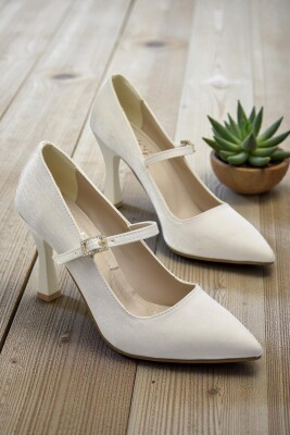 801 Kadın Topuklu Ayakkabı 9 cm Kadeh Topuk Abiye Düğün Nişan Ayakkabısı - 1