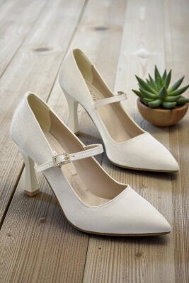 801 Kadın Topuklu Ayakkabı 9 cm Kadeh Topuk Abiye Düğün Nişan Ayakkabısı - 1