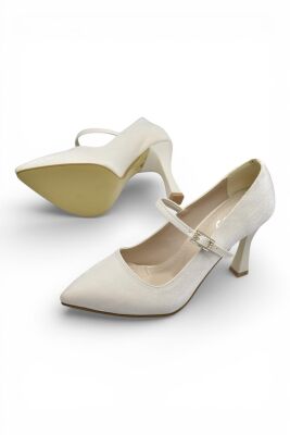 801 Kadın Topuklu Ayakkabı 9 cm Kadeh Topuk Abiye Düğün Nişan Ayakkabısı - 5