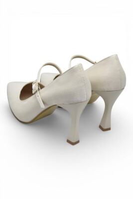 801 Kadın Topuklu Ayakkabı 9 cm Kadeh Topuk Abiye Düğün Nişan Ayakkabısı - 6