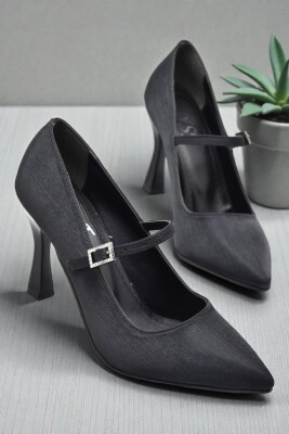 801 Kadın Topuklu Ayakkabı 9 cm Kadeh Topuk Abiye Düğün Nişan Ayakkabısı - 2