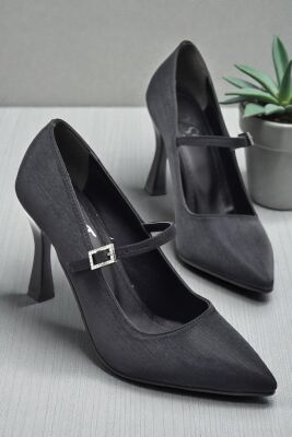 801 Kadın Topuklu Ayakkabı 9 cm Kadeh Topuk Abiye Düğün Nişan Ayakkabısı - 2