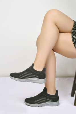 802 FULL Ortopedik Rahat Günlük Kadın Bağcıksız Spor Ayakkabı - 11