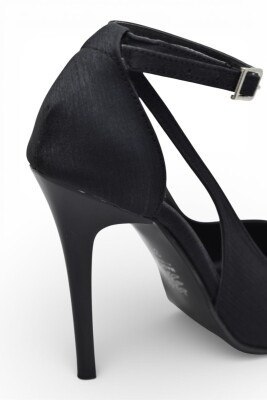 802 Bilekten Bağlamalı Kadın Topuklu Ayakkabı 9,5 cm Kadeh Topuk Abiye Düğün Nişan Ayakkabısı - 13