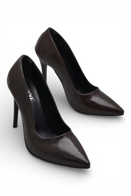 803 Stiletto Kadın Topuklu Ayakkabı 10,5 cm İnce Topuk Abiye Düğün Nişan Ayakkabısı - 4