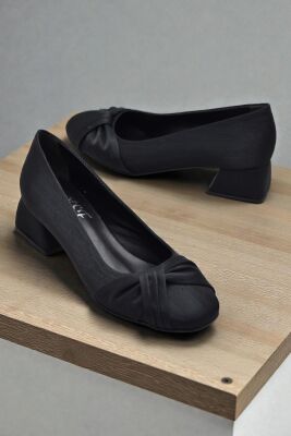 804 Kadın Topuklu Ayakkabı 3,5 cm Kalın Topuklu Anne Topuklu Ayakkabı - 3