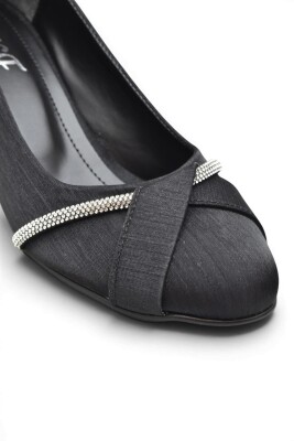 808 Kadın Topuklu Ayakkabı 3,5 cm Kalın Topuklu Kapalı Anne Topuklu Ayakkabı - 5