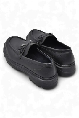 812-L Rahat Taban Günlük Siyah Kadın Laofer Ayakkabı Casual Kadın Ayakkabı Rugan - 13