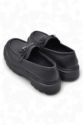 812-L Rahat Taban Günlük Siyah Kadın Laofer Ayakkabı Casual Kadın Ayakkabı Rugan - 13