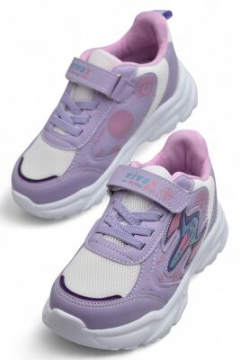 891 Rahat Taban Çocuk Spor Ayakkabı Kız Çocuk Spor Ayakkabı Cırtlı Model - 2