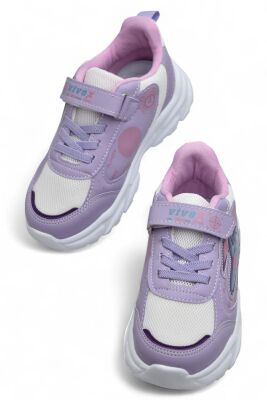 891 Rahat Taban Çocuk Spor Ayakkabı Kız Çocuk Spor Ayakkabı Cırtlı Model - 5
