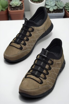 970 Ortopedik Taban Günlük Hakiki Deri Erkek Ayakkabı Esnek Hazır Taban Casual Ayakkabı - 4